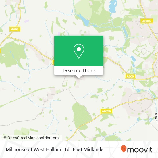 Millhouse of West Hallam Ltd. map