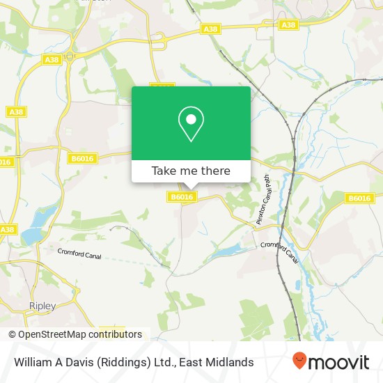 William A Davis (Riddings) Ltd. map