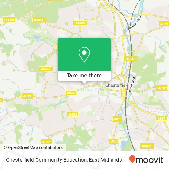 Chesterfield Community Education map