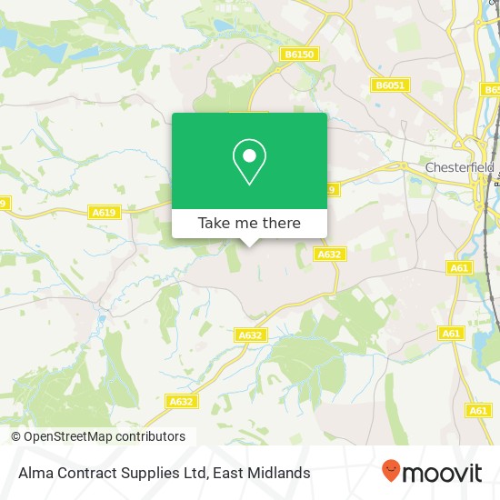 Alma Contract Supplies Ltd map