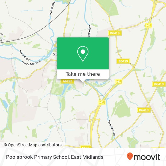 Poolsbrook Primary School map