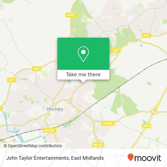John Taylor Entertainments map