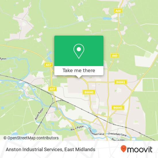 Anston Industrial Services map