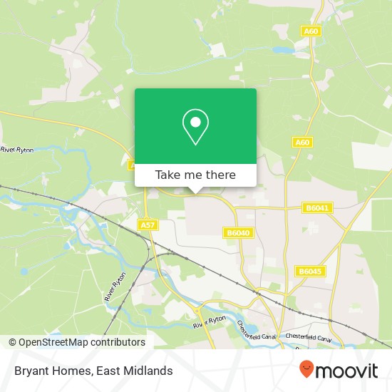 Bryant Homes map