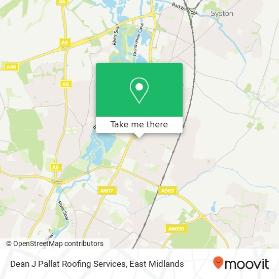 Dean J Pallat Roofing Services map