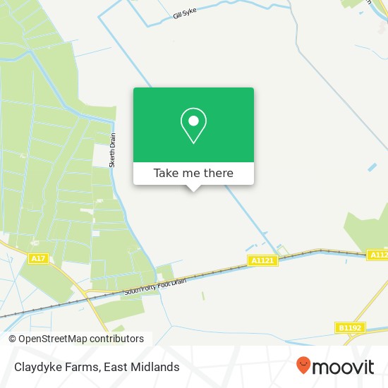 Claydyke Farms map
