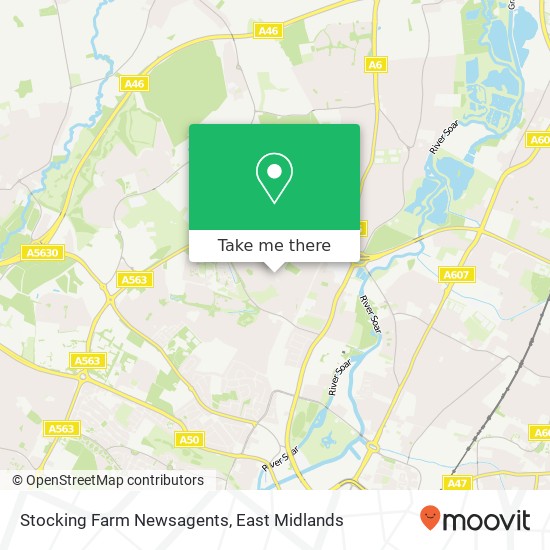 Stocking Farm Newsagents map