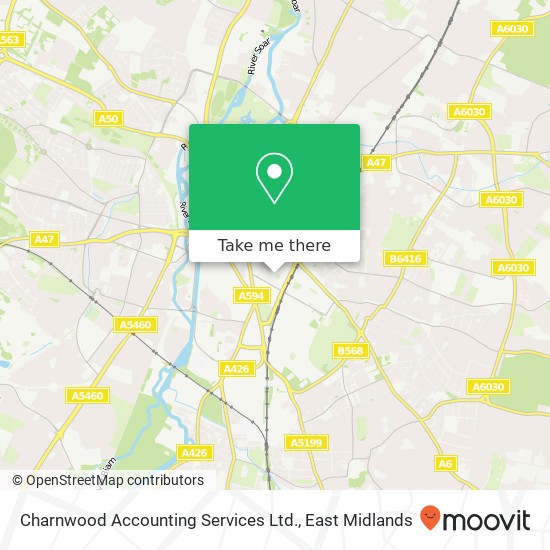 Charnwood Accounting Services Ltd. map