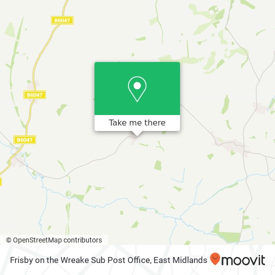 Frisby on the Wreake Sub Post Office map