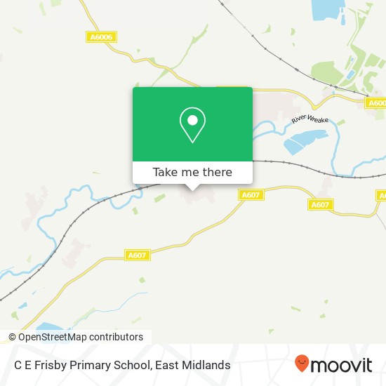 C E Frisby Primary School map