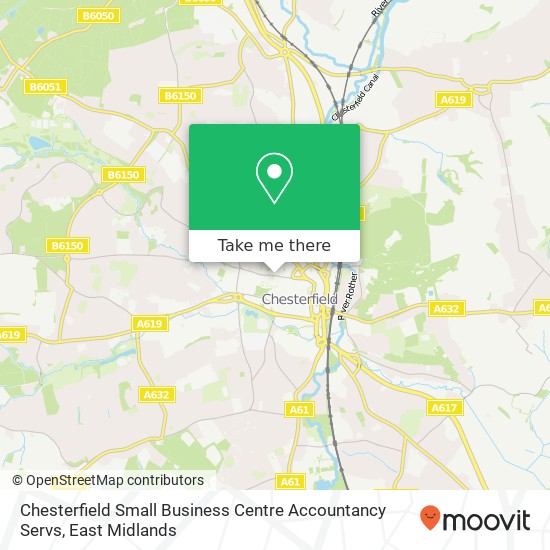 Chesterfield Small Business Centre Accountancy Servs map
