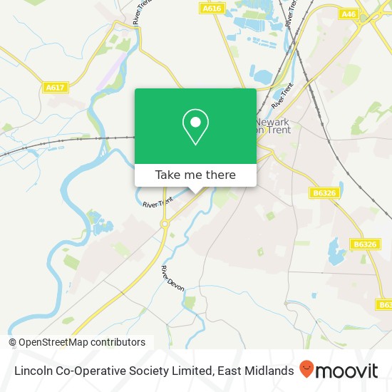 Lincoln Co-Operative Society Limited map
