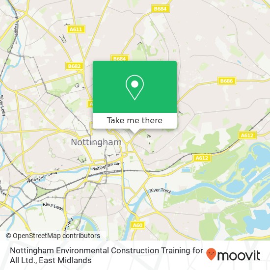 Nottingham Environmental Construction Training for All Ltd. map