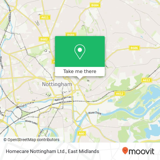 Homecare Nottingham Ltd. map