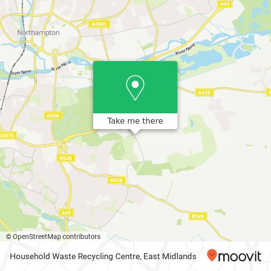 Household Waste Recycling Centre map