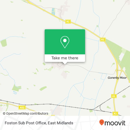 Foston Sub Post Office map