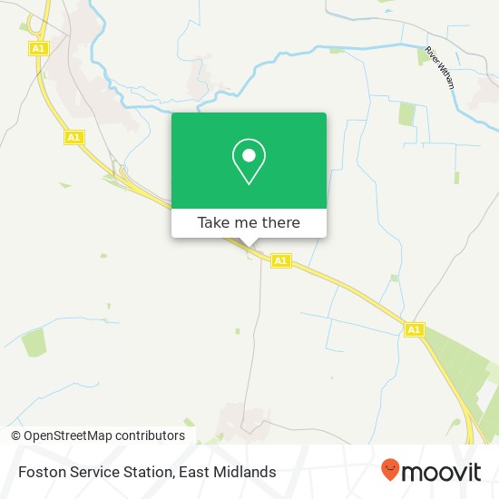Foston Service Station map