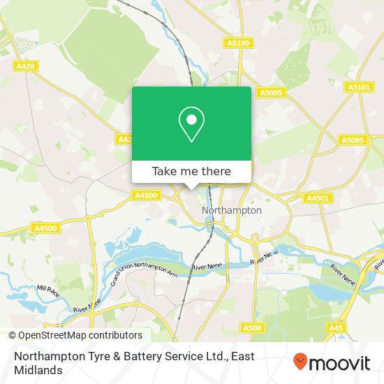Northampton Tyre & Battery Service Ltd. map