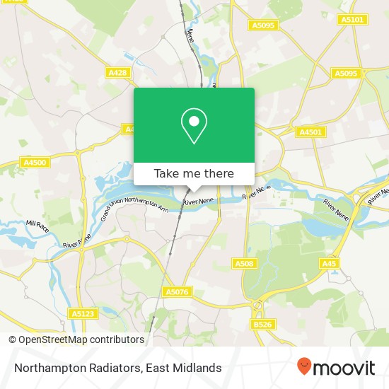Northampton Radiators map
