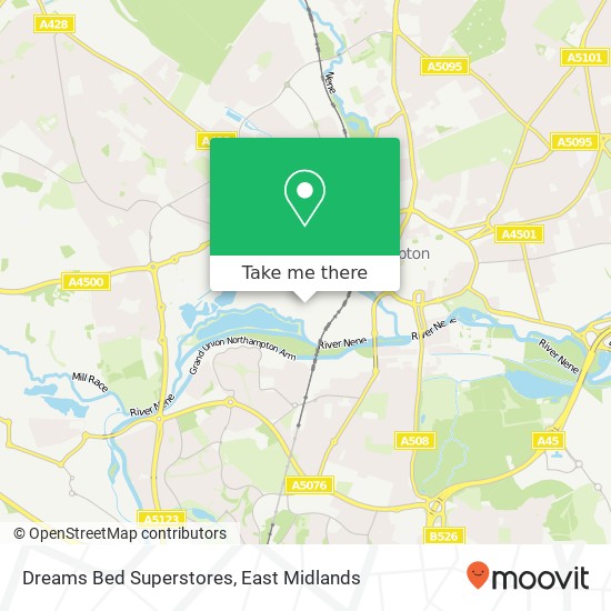 Dreams Bed Superstores map
