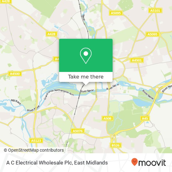 A C Electrical Wholesale Plc map
