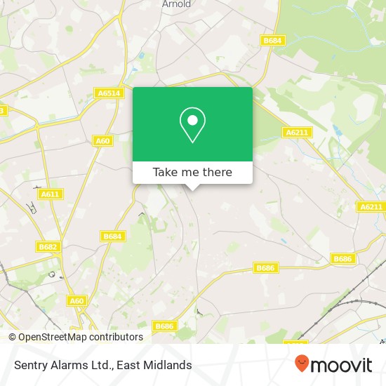 Sentry Alarms Ltd. map