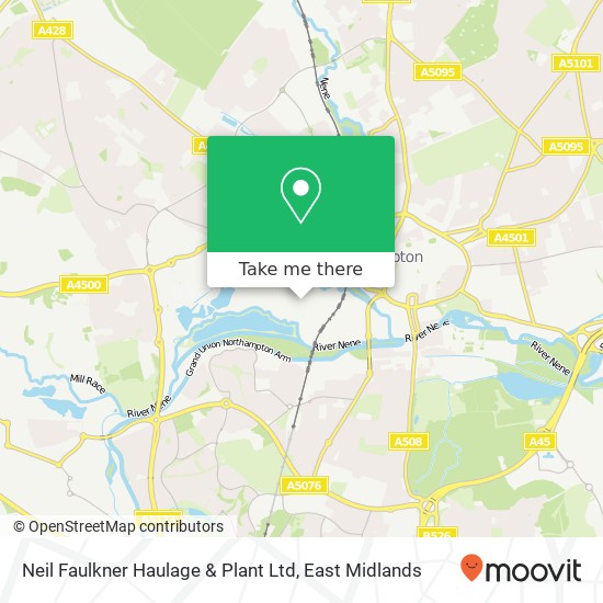 Neil Faulkner Haulage  &  Plant Ltd map