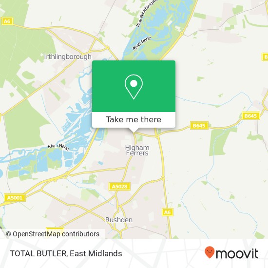 TOTAL BUTLER map