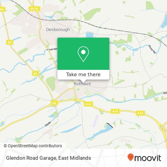 Glendon Road Garage map