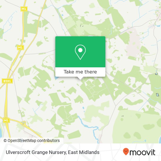 Ulverscroft Grange Nursery map