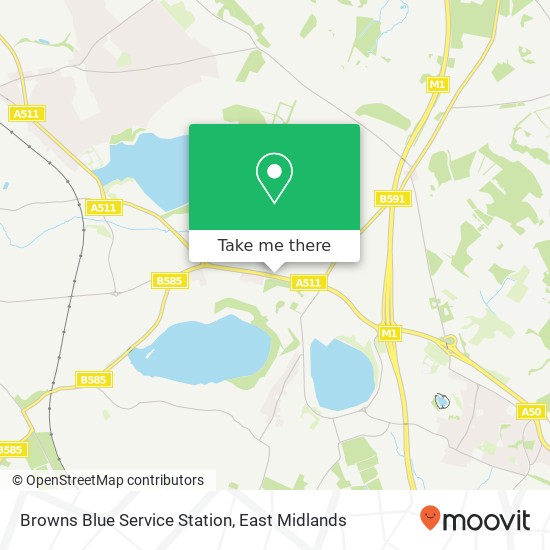 Browns Blue Service Station map