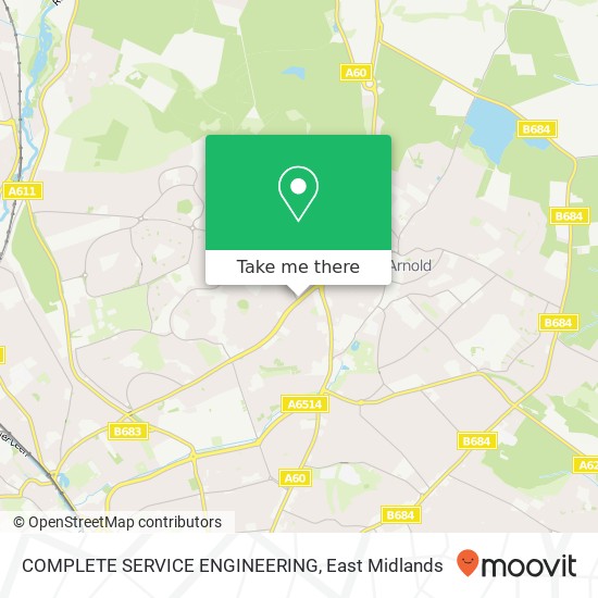 COMPLETE SERVICE ENGINEERING map