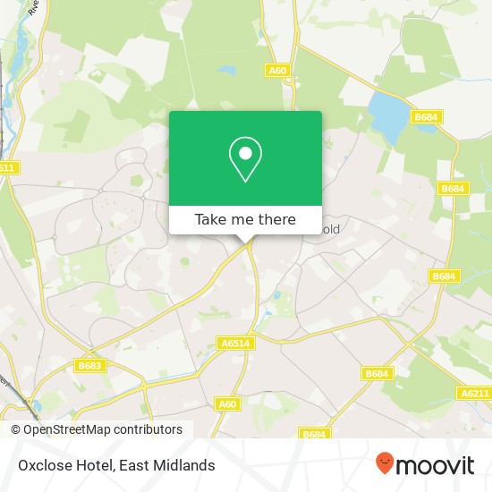 Oxclose Hotel map