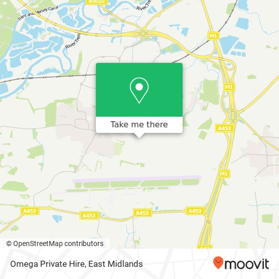 Omega Private Hire map