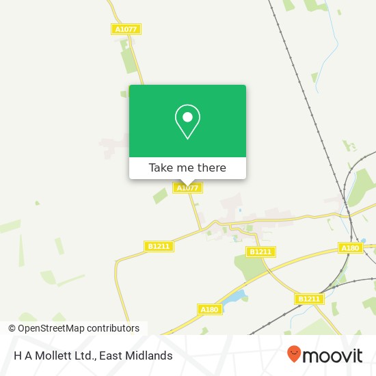 H A Mollett Ltd. map