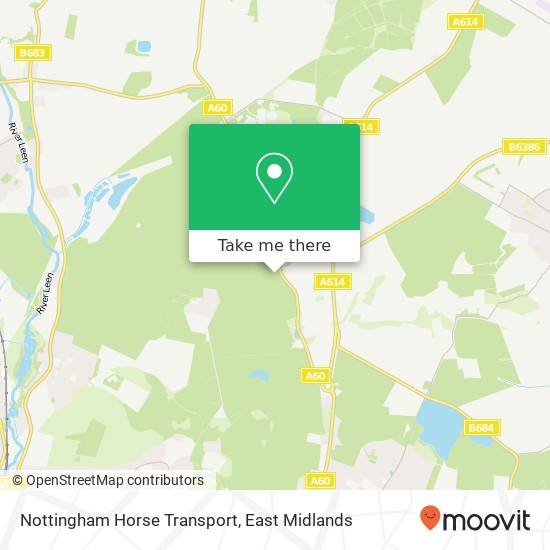Nottingham Horse Transport map