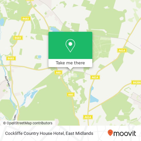Cockliffe Country House Hotel map