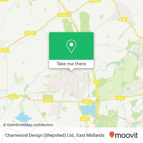 Charnwood Design (Shepshed) Ltd. map