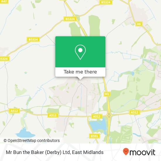 Mr Bun the Baker (Derby) Ltd map