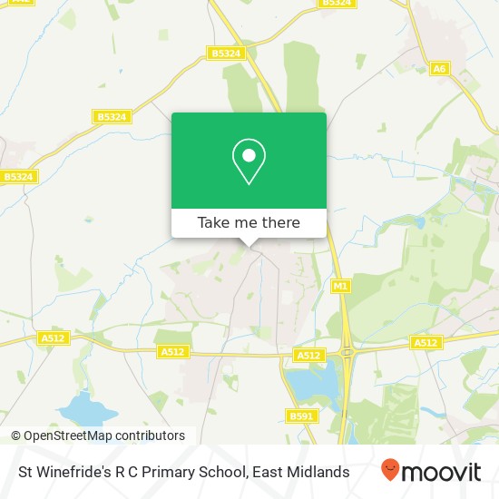 St Winefride's R C Primary School map