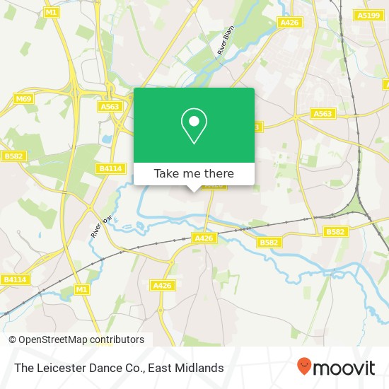 The Leicester Dance Co. map
