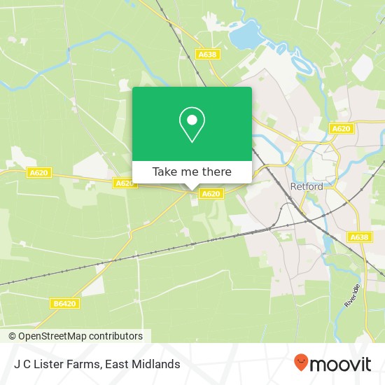 J C Lister Farms map