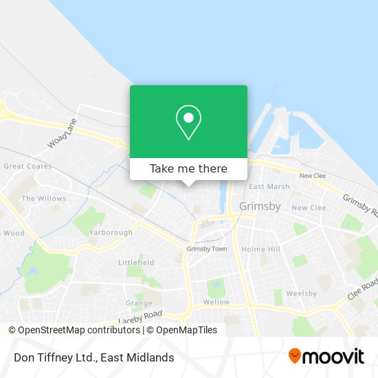 Don Tiffney Ltd. map