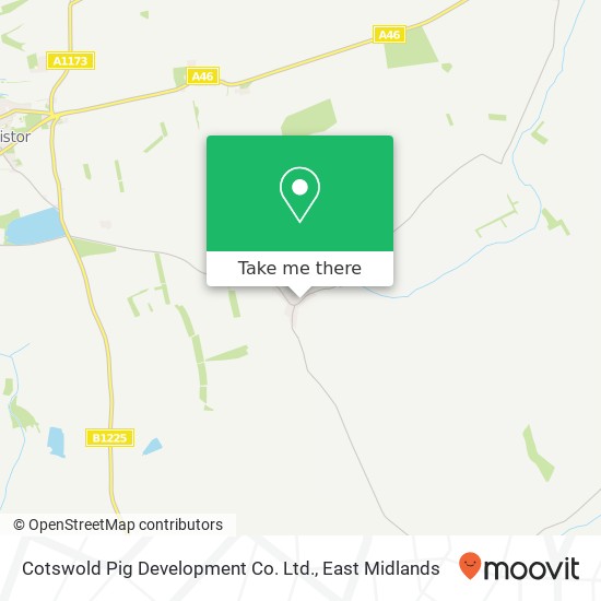 Cotswold Pig Development Co. Ltd. map