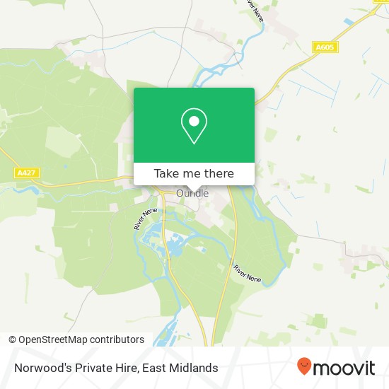 Norwood's Private Hire map