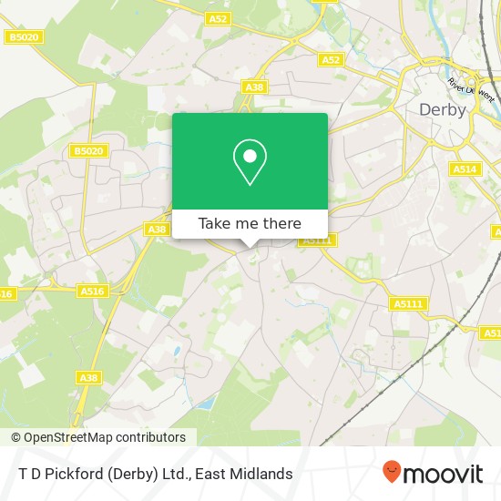 T D Pickford (Derby) Ltd. map