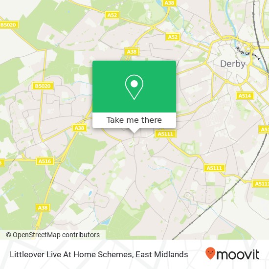 Littleover Live At Home Schemes map