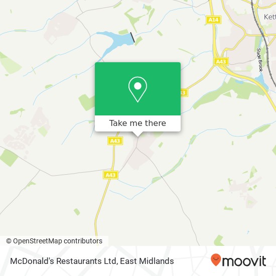 McDonald's Restaurants Ltd map