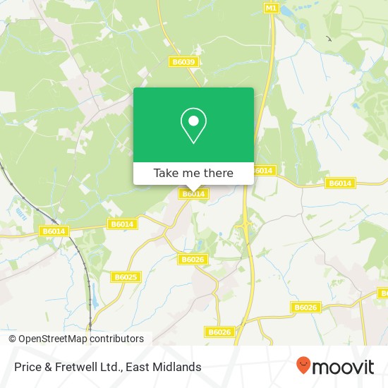 Price & Fretwell Ltd. map