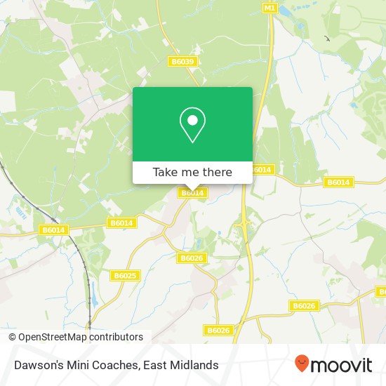 Dawson's Mini Coaches map